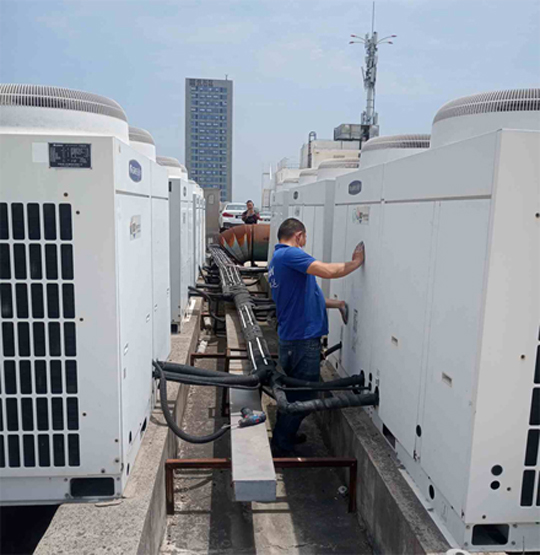 库车中央空调制热和不制冷系统维修方法